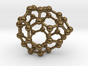0237 Fullerene C42-16 c2v in Polished Bronze