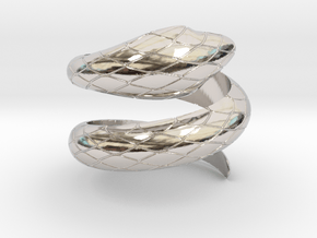 Nefertiti Ring in Rhodium Plated Brass