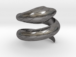 Nefertiti Ring in Polished Nickel Steel