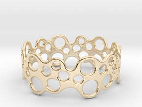 Bubbles Bracelet 68 in 14k Gold Plated Brass