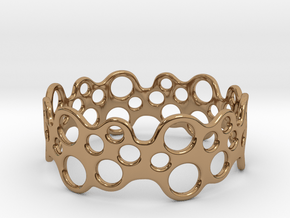 Bubbles Bracelet 68 in Polished Brass