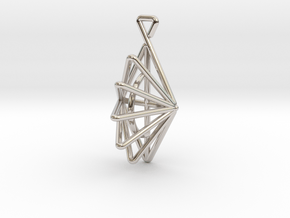 Dreieck in Rhodium Plated Brass