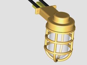 10 Deckslampen  1:25 - 1:20 in Tan Fine Detail Plastic