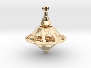 ALIEN Spinning Top in 14K Yellow Gold