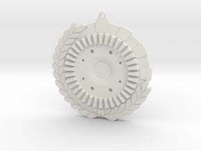 Immortan Joe "Grinder" Badge / Medal in White Natural Versatile Plastic