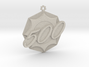 Immortan Joe "500" Badge / Medal in Natural Sandstone