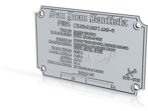 San Juan Bautista Plaque in Polished Bronze