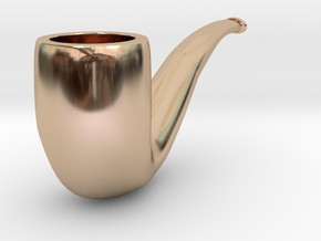 Pipe in 14k Rose Gold Plated Brass