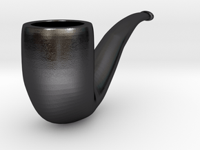 Pipe in Polished and Bronzed Black Steel