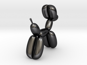 Balloon Dog in Polished and Bronzed Black Steel
