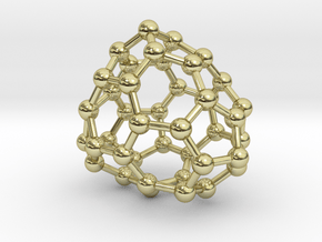 0239 Fullerene C42-18 c1 in 18k Gold Plated Brass