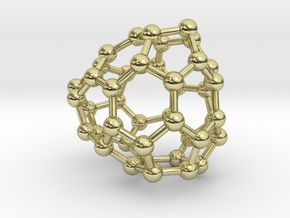 0241 Fullerene C42-20 c1 in 18k Gold Plated Brass