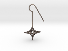 star_quad (small) in Polished Bronzed Silver Steel