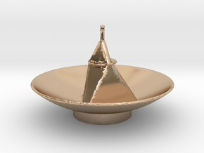 New Horizon's Antenna in 14k Rose Gold Plated Brass