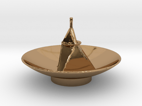 New Horizon's Antenna in Polished Brass
