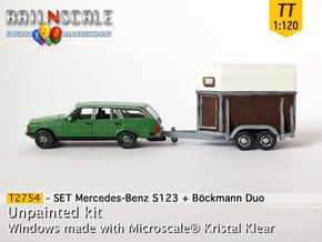 SET Mercedes T + Böckmann Duo (TT 1:120) in Smooth Fine Detail Plastic