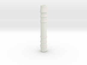 5mm ID air hose connector (straight) in White Natural Versatile Plastic