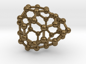 0242 Fullerene C42-21 c2v in Natural Bronze