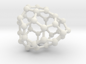0242 Fullerene C42-21 c2v in White Natural Versatile Plastic
