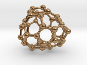 0246 Fullerene C42-25 c1 in Polished Brass