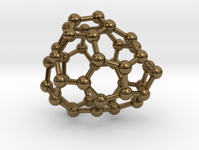 0246 Fullerene C42-25 c1 in Polished Bronze