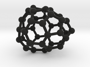 0247 Fullerene C42-26 c1 in Black Natural Versatile Plastic