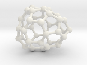 0247 Fullerene C42-26 c1 in White Natural Versatile Plastic