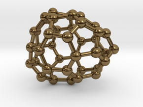 0247 Fullerene C42-26 c1 in Polished Bronze