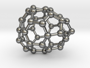 0247 Fullerene C42-26 c1 in Fine Detail Polished Silver