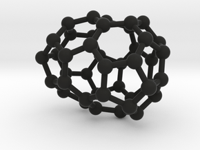 0248 Fullerene C42-27 c2 in Black Natural Versatile Plastic