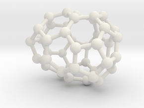 0248 Fullerene C42-27 c2 in White Natural Versatile Plastic