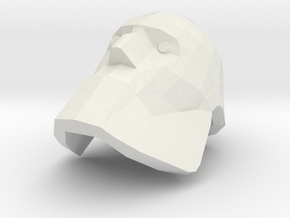 Bot Heavy Head in White Natural Versatile Plastic
