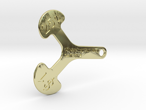 Canadian Cart Key in 18k Gold Plated Brass