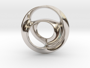 Vortex Pendant in Rhodium Plated Brass