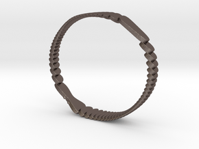 Parametric Bracelets in Polished Bronzed Silver Steel