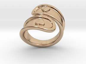 San Valentino Ring 23 - Italian Size 23 in 14k Rose Gold Plated Brass