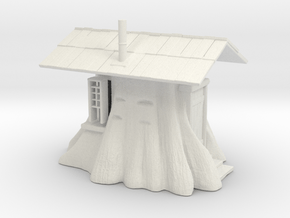 Stump Shack - O Scale in White Natural Versatile Plastic