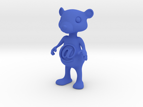 Tiny@belly bear in Blue Processed Versatile Plastic