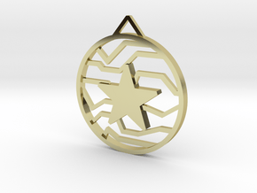 Winter Soldier Star Pendant (Small) in 18k Gold Plated Brass