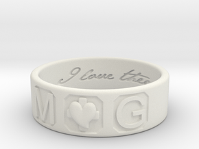 M and G Size 10 in White Natural Versatile Plastic