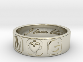 M and G Size 10 in 14k White Gold