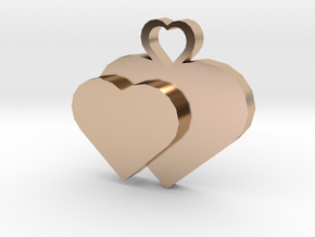 Heart2heart Pendant in 14k Rose Gold