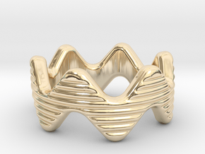 Zott Ring 14 - Italian Size 14 in 14k Gold Plated Brass
