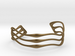 Bracelet Waves #2  in Natural Bronze