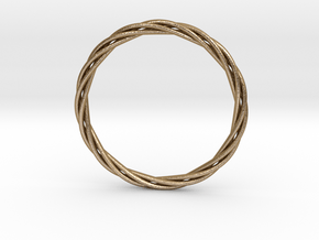 twisted bracelet in Polished Gold Steel