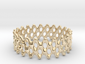 Lattice Ring No.1 in 14k Gold Plated Brass