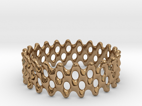 Lattice Ring No.1 in Polished Brass