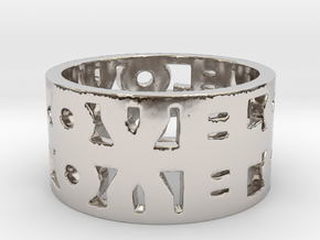 Infinite Love Ring in Rhodium Plated Brass: 5 / 49