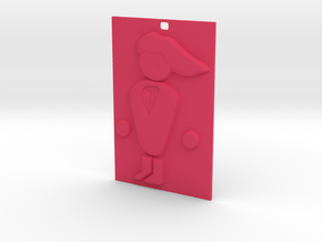 PC Master Race Keychain in Pink Processed Versatile Plastic