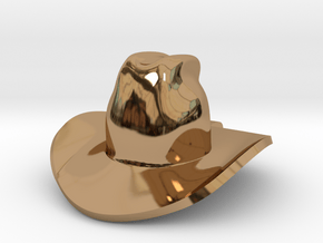 cowboy hat in Polished Brass